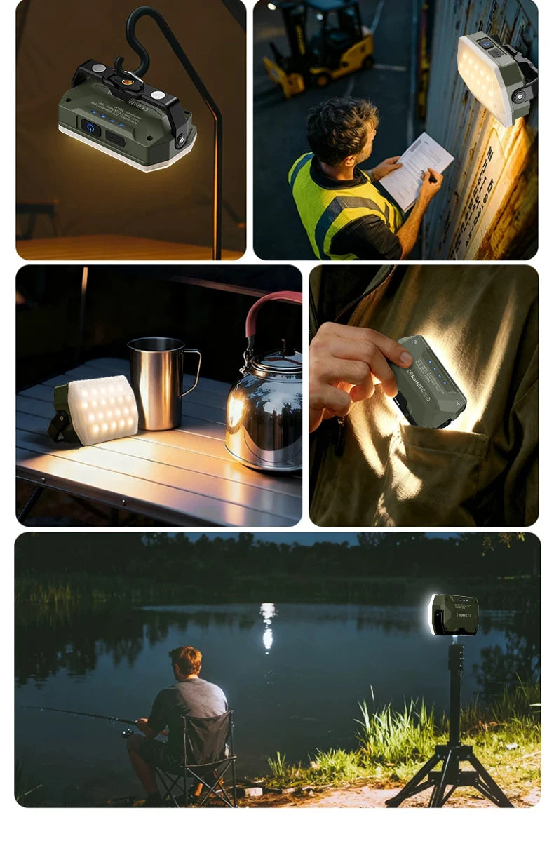 Outdoor Camping Lights, Portable Camping Tents, Camping Atmosphere Hanging Lights, Long-Lasting Rechargeable Lighting Fixtures