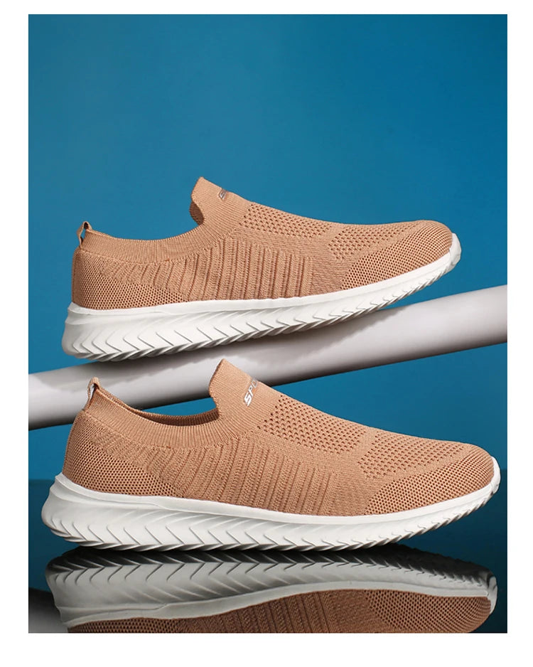 Men Vulcanize Shoes Mesh Men Shoes Lightweight Comfortable Men's Sneakers 2025 Autumn Fashion Slip on Flats Shoes Male Loafers