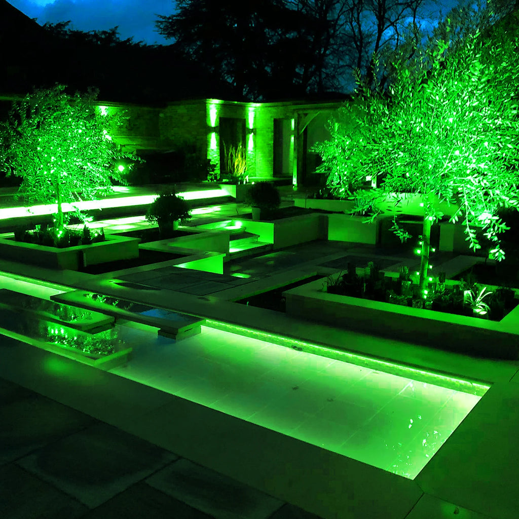 Solar Green Light Outdoor Garden Wall Lamp for Tree Street Decor IP65 Waterproof LED Landscape Countyard Solar Powered Light