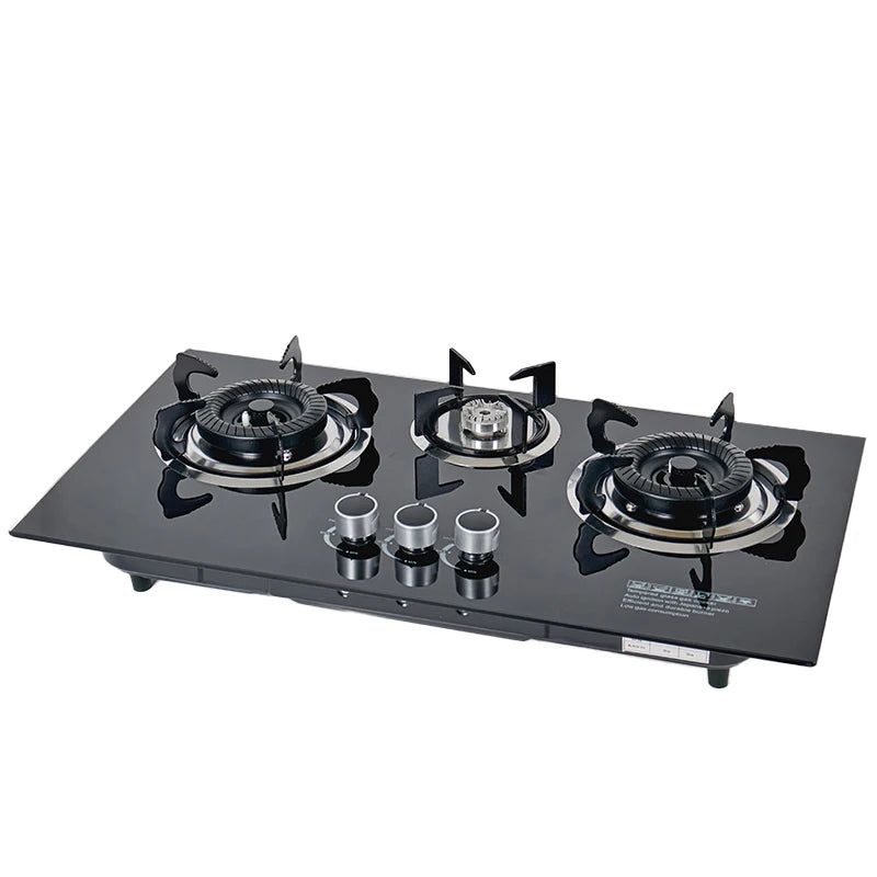 Kitchen Appliances Built-in Stove Tempered Glass Table 3 Gas Stove