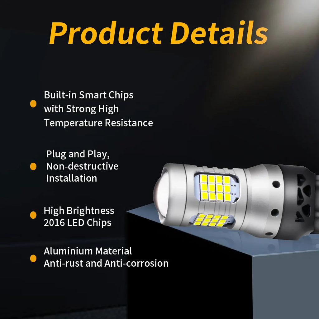7443 LED Bulbs W21/5W 9715R T20 High Brightness 2016 LED Chips For Automotive Turn Signal Clearence Parking Reading Width Lights