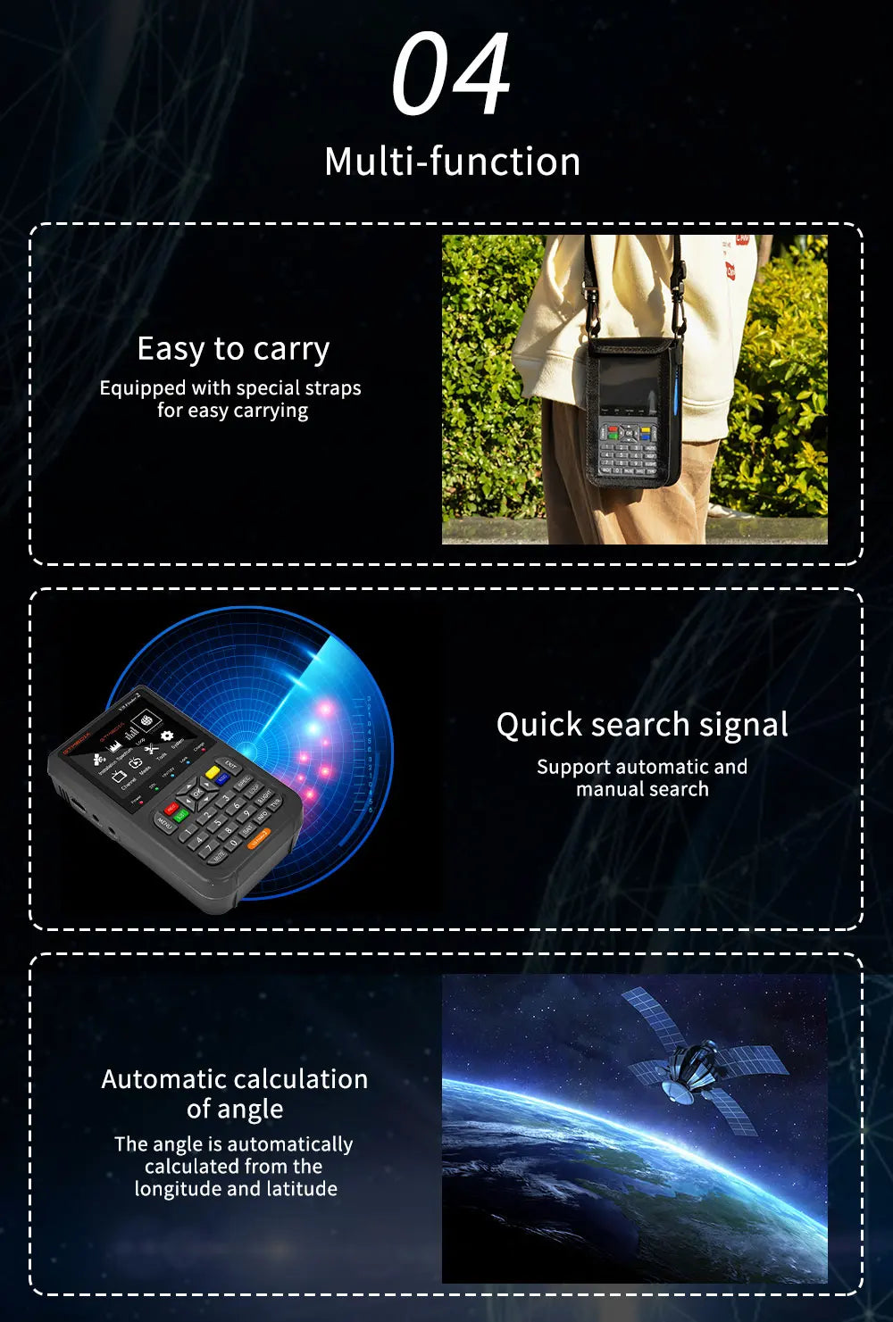 GTMEDIA V8 Finder 2 Satellite Finder Meter DVB-S/S2/S2X 3.5"LCD Display 1080P,18W Type-C Port Satfinder VS Freesat Finder Meter