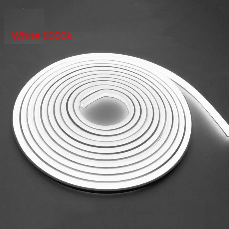 12v 24v Waterproof 4mm*8mm Slim Narrow Thin Neon Silicone Soft Strip LED Flexible Tape Outdoor Cabinet Garden 3000k 4000k 6000k