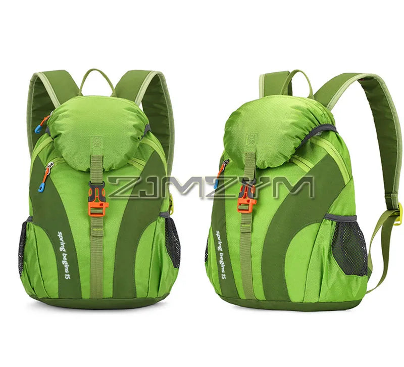 15L Waterproof Outdoor Hiking Bag Large Capacity Anti-theft Double Zipper Hiking Sports Backpack Spring Outing Bag