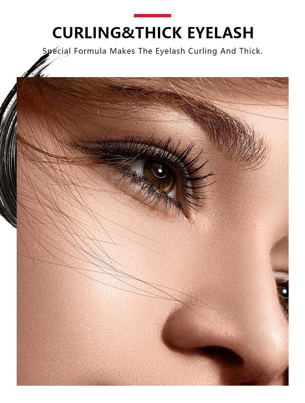 QIBEST 4D Silk Fiber Eyelash Mascara Waterproof Black Mascara For Eyelash Extension Thick Lift Lengthening Lasting Makeup Rimel