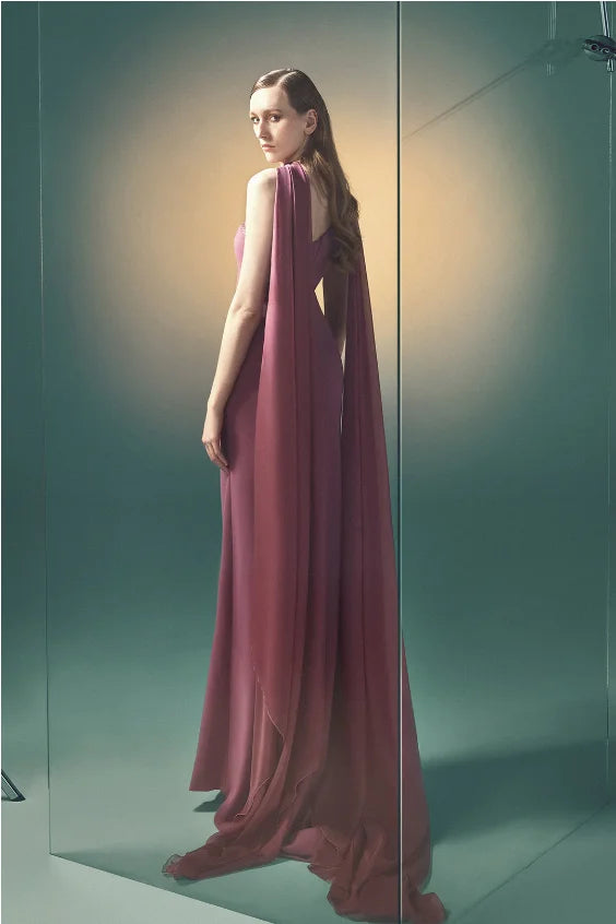 Florettarobe One Shoulder Evening Dresses Luxury Beads Prom Dress for Women  Elegant Bespoke Occasion Gowns Customized