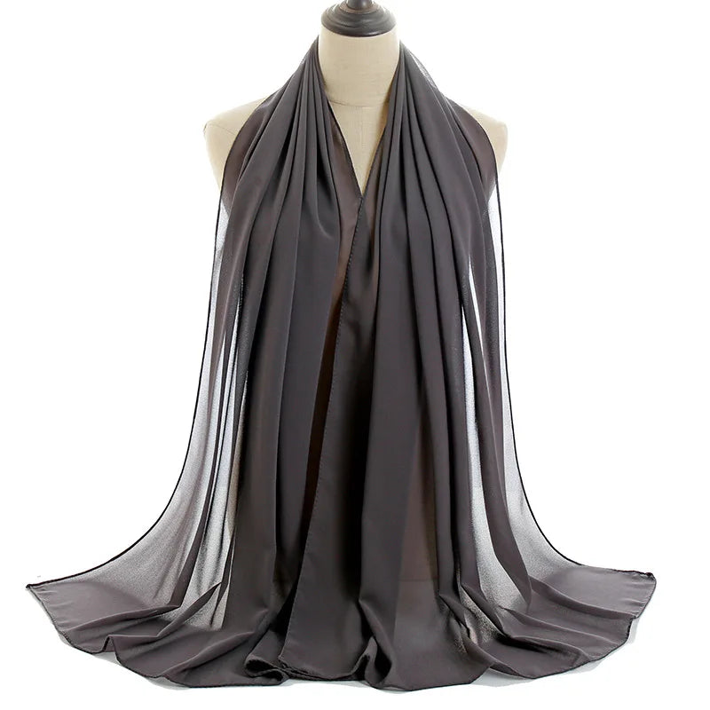 Ramadan Islamic Instant Bubble Chiffon Shawl Scarf Lady Head Wrap Women Hijabs Scarves Bufandas Muslim Veil Hijab Snood 180*70cm