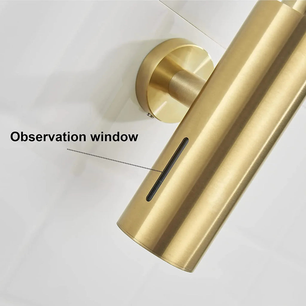 304 Brushed Stainless Steel Manual Soap Dispenser Wall Mounted Golden Black Square Round Soap Dispenser for Hotel Bathrooms