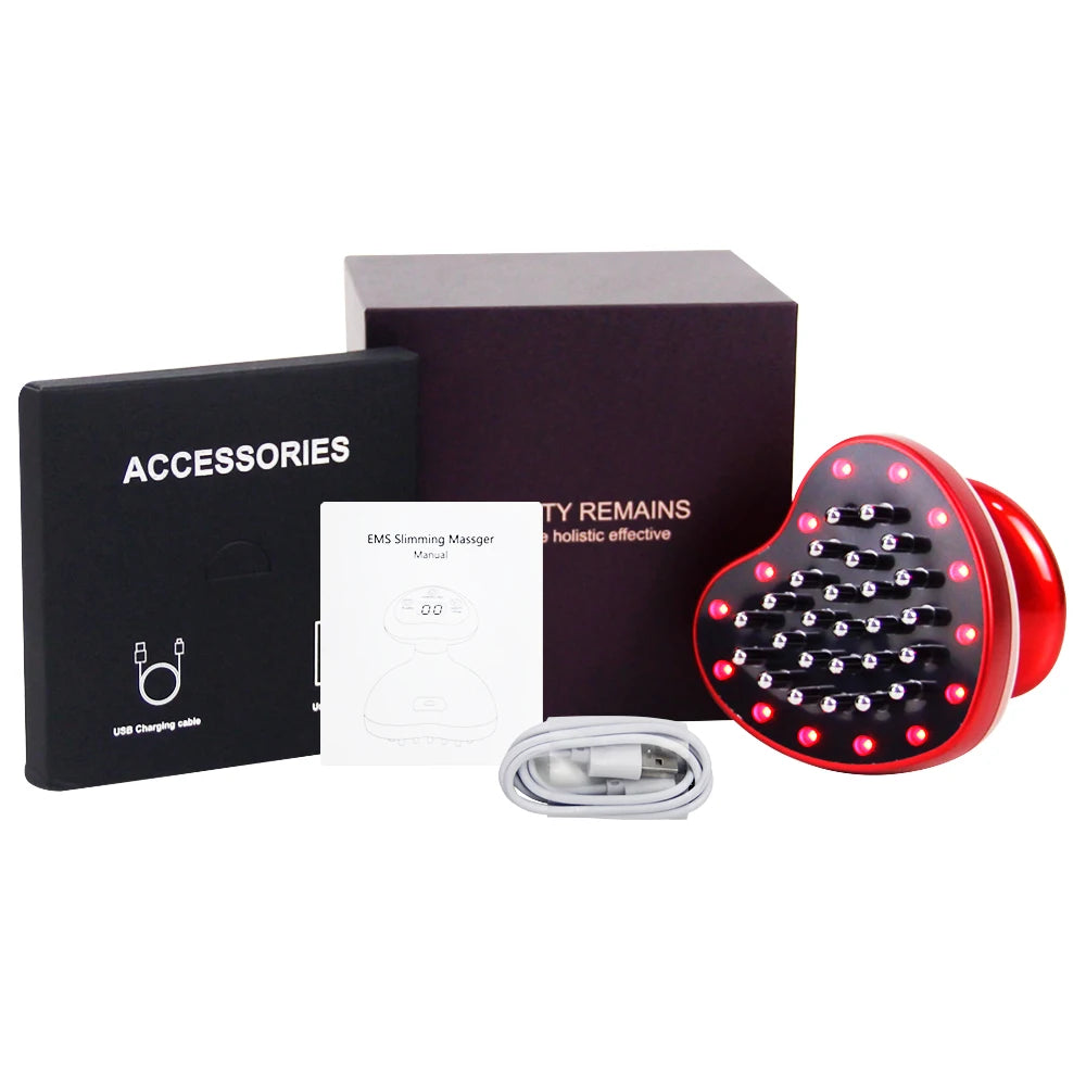 LESEN Red Radio Frequency Body Slimming Machine LED Light Lose Weight Cellulite Massager  Fat Burner Slim Shaping Device