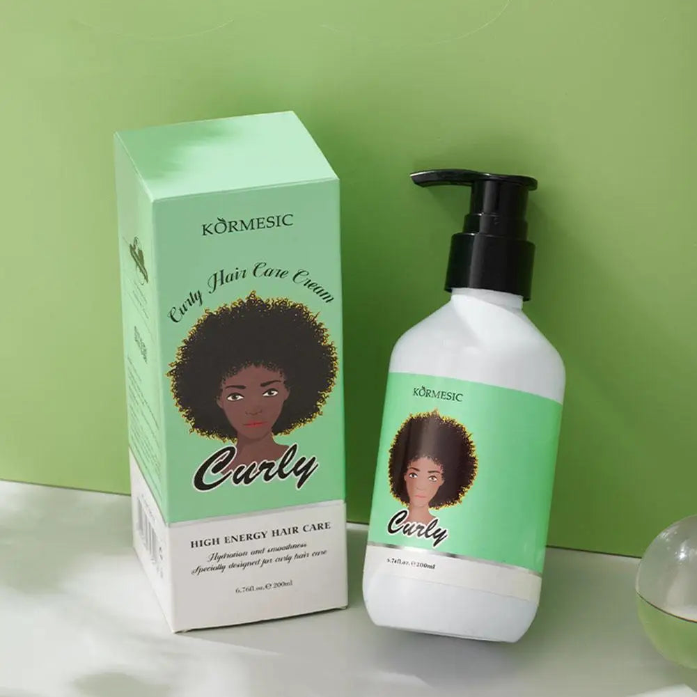 Curly Styling Gel Curling Cream - Define, Moisturize & Hydrate Curls for Bouncy, Shiny Hairstyles 1pcs