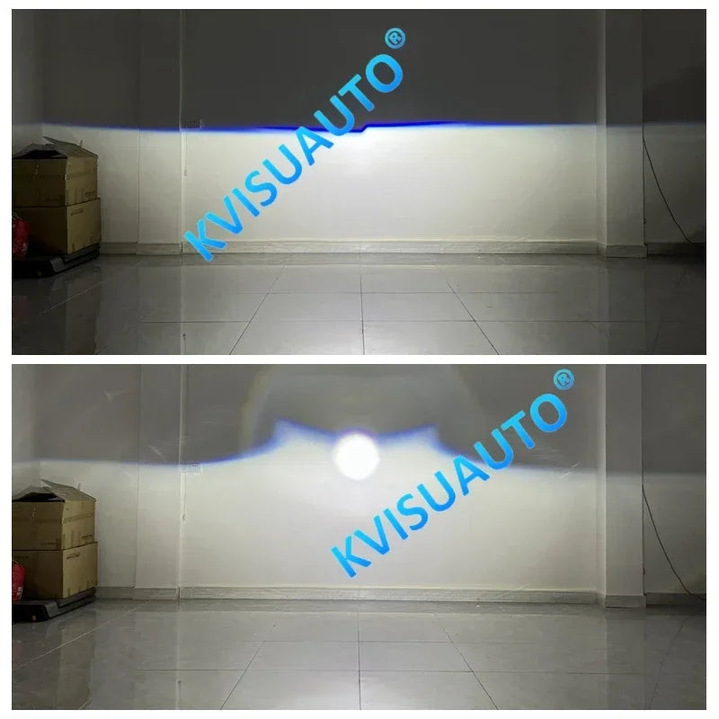 CQL KVISUAUTO 3 inch R12 47w 55w double matrix bi led projector lamp lens