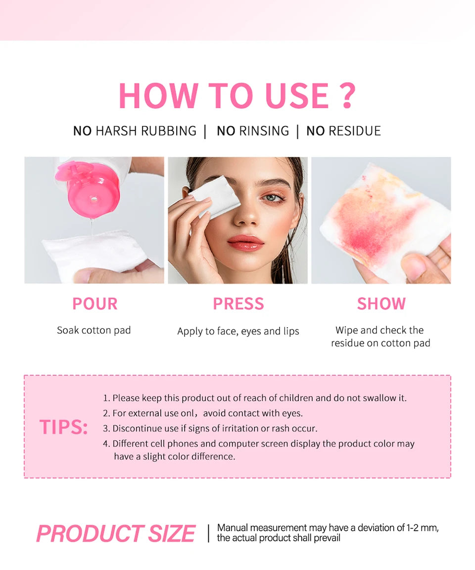 100ml Micellar Cleansing Water Makeup Remover Liquid For Face Eyes Lips Deep Cleansing Refreshing Non Tight Gentle Daily Facial Skin Care Cosmetics