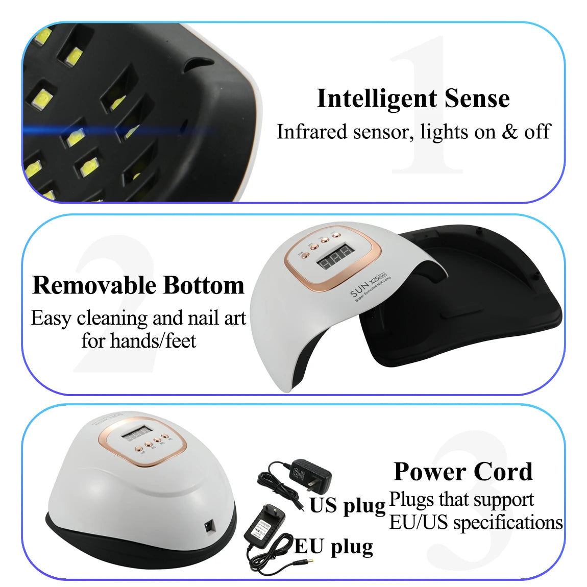 81 LEDs Professional Nail Dryer LED UV Lamp SUN X25 for Nails Gel Polish Dryer Light Nail Art Accessories Curing All Gel Nail