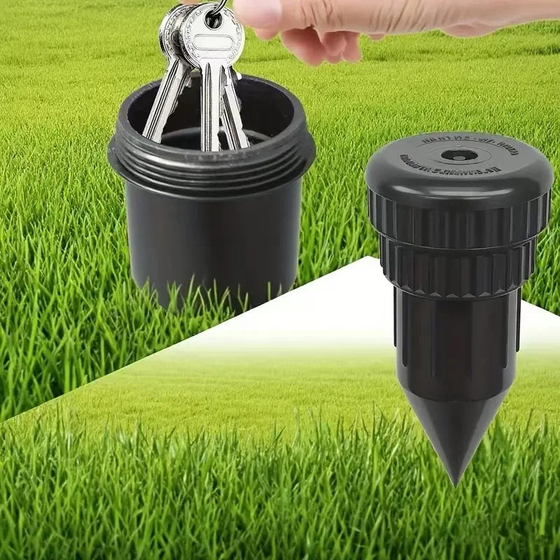 Sprinkler Key Hider, Hide A Key Outside Sprinkler Head - Waterproof Outdoor Key Holder for Garden, Yard
