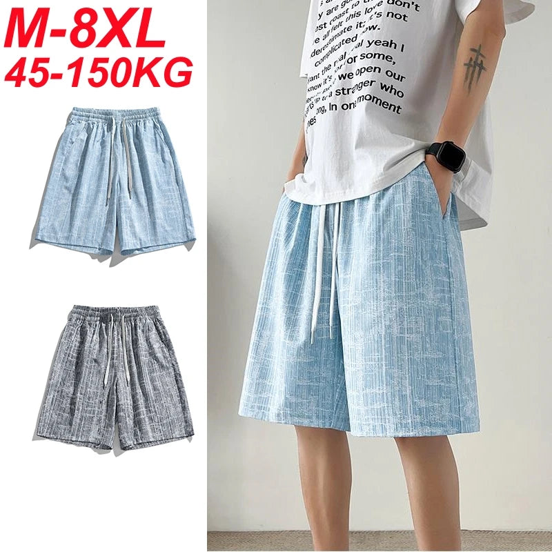 Laege Size 8xl Shorts Men 7xl 6xl 5xl Summer Oversized Sweatpants Sprots Short Pants Printed Streetwear Loose Casual Shorts Male