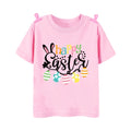 Happy Easter Bunny Print Kids Shirt Easter Party Boys Girls Outfit T-shirt Child Holiay Clothes Children Short Sleeve Shirts Tee