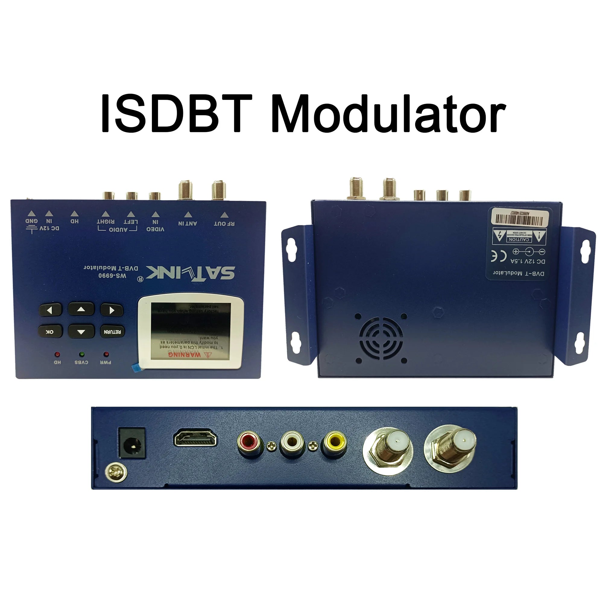 HD encoder modulator AV to RF HD to RF DVB-T DVB-C ISDBT TDT DTV modulator CATV self-produced programs
