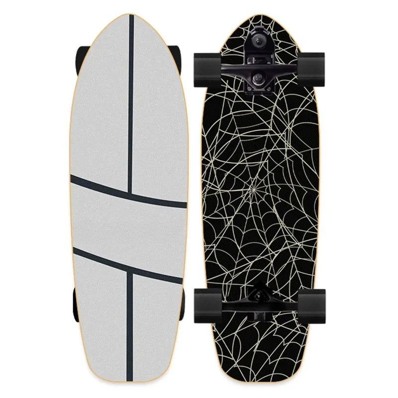 82cm Professional S7 P7 Carver Surf Land Skateboard Highly Smooth Maple Professional Land Surfboard Big Fish Board