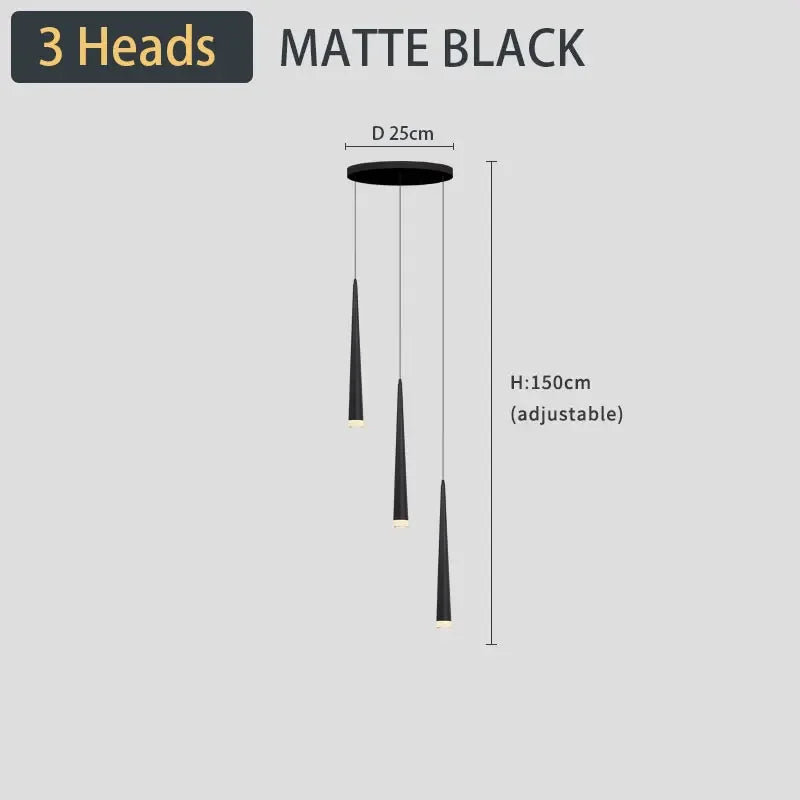 Stair Led Ceiling Chandeliers Duplex Loft Lamp Living Room Decoraction Luxury Light Appliance Hanging Lamps For  Lustre