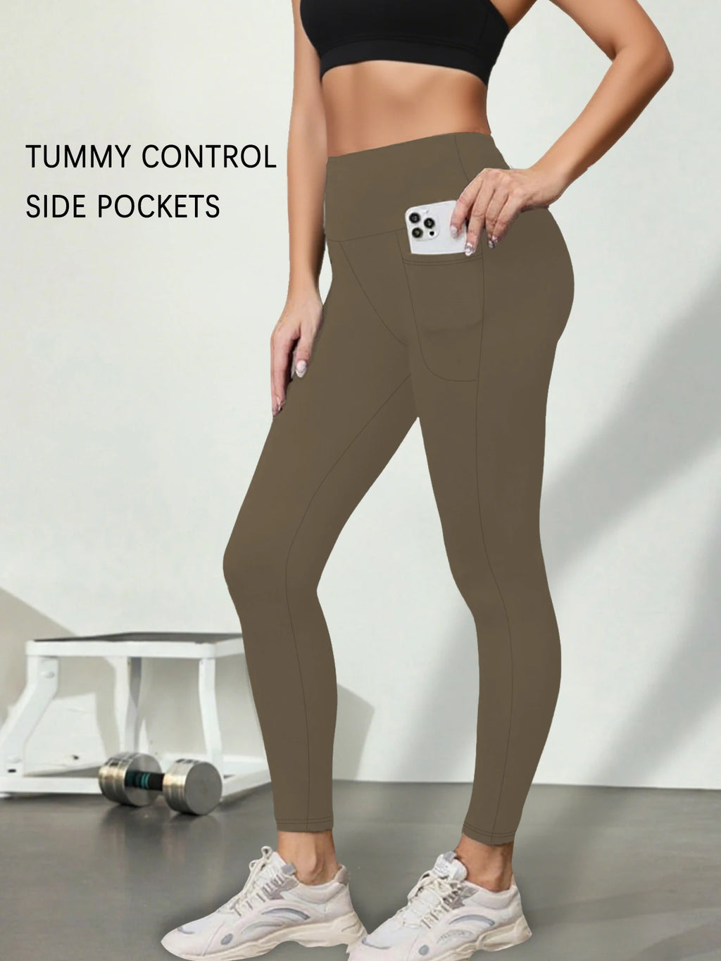 Women's Super Soft Leggings with Pockets, High Waisted Tummy Control for Yoga Workout and Casual Lounge Wear Comfort