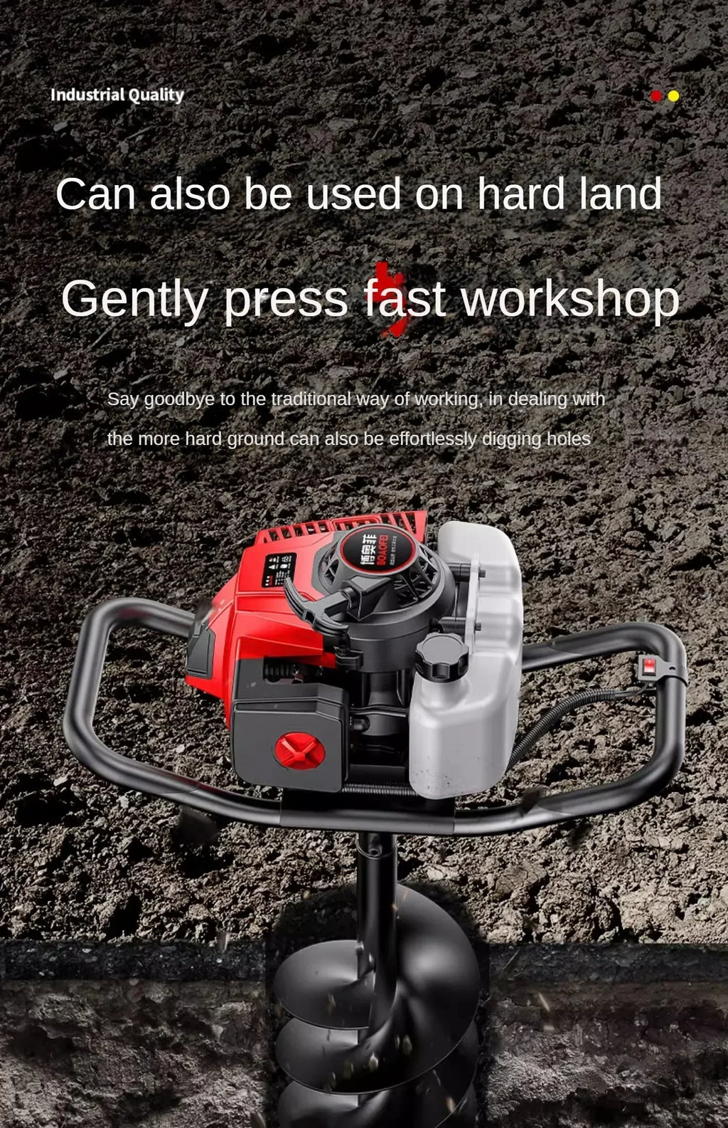 Effortlessly Dig Holes and Plant Trees with this Small Agricultural Hole Digging Tool