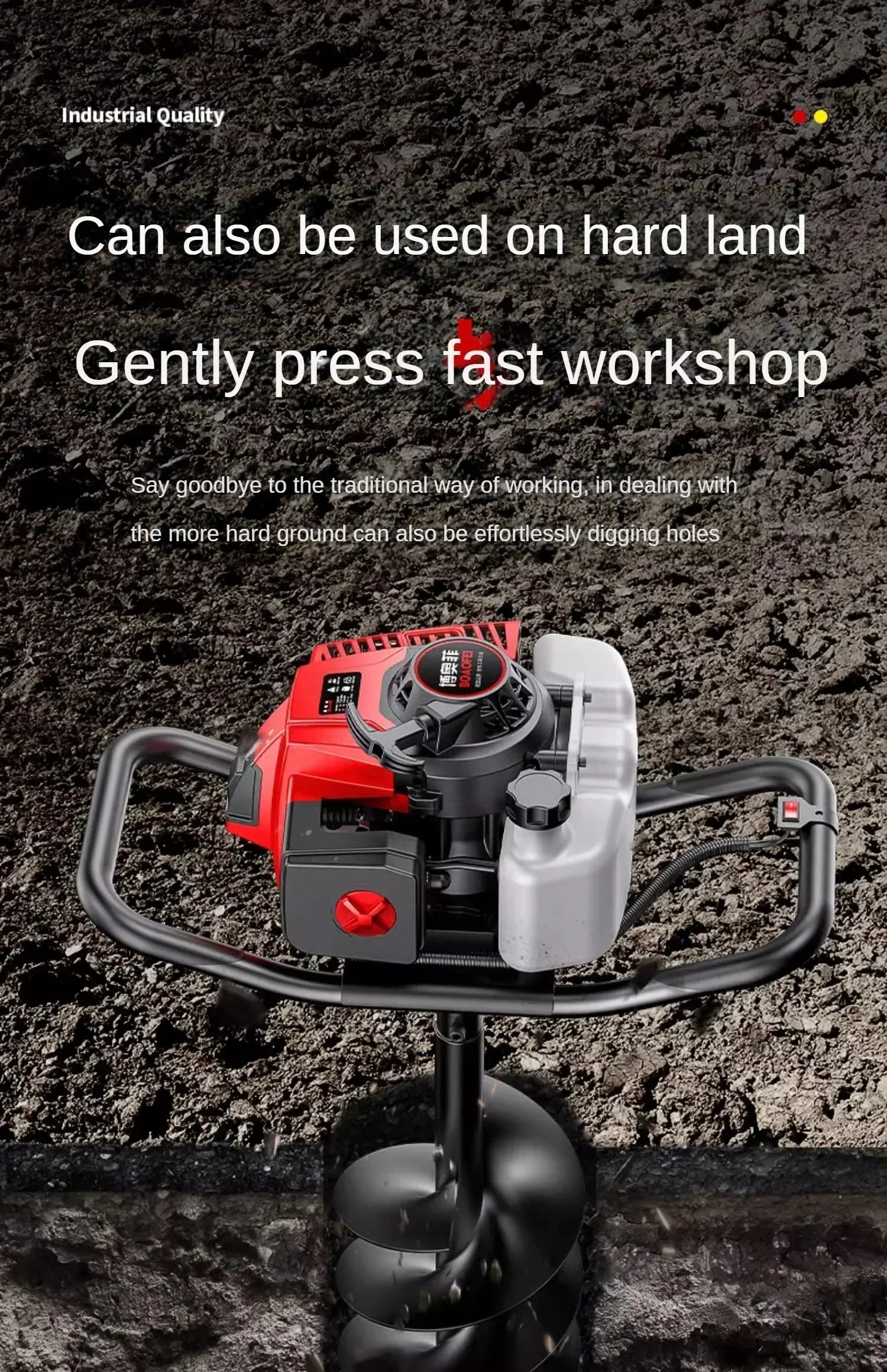 Effortlessly Dig Holes and Plant Trees with this Small Agricultural Hole Digging Tool