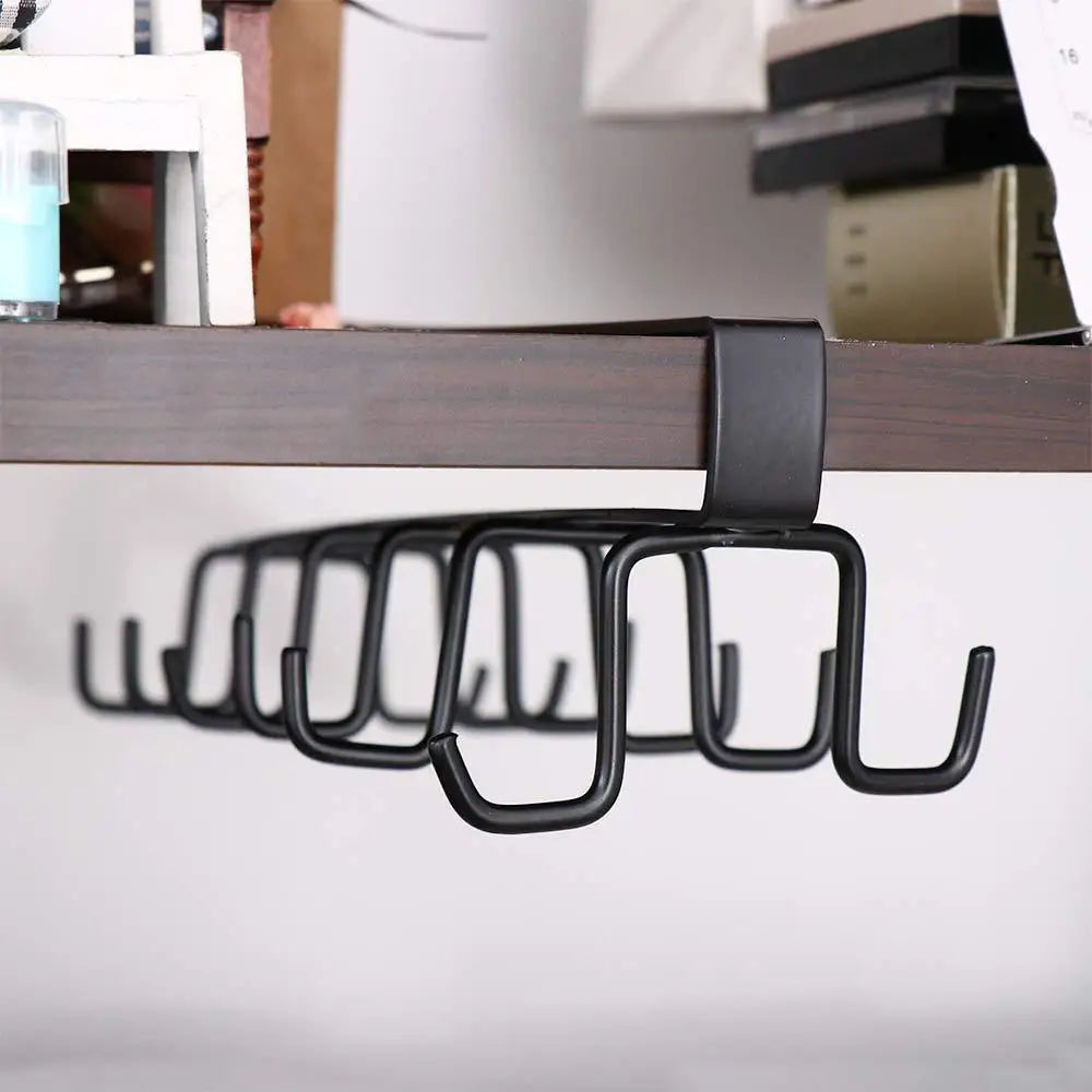1 PCS Multifunctional Kitchen Organizer High Quality Double-row Cabinet Hook Durable Hanging Cup Holder