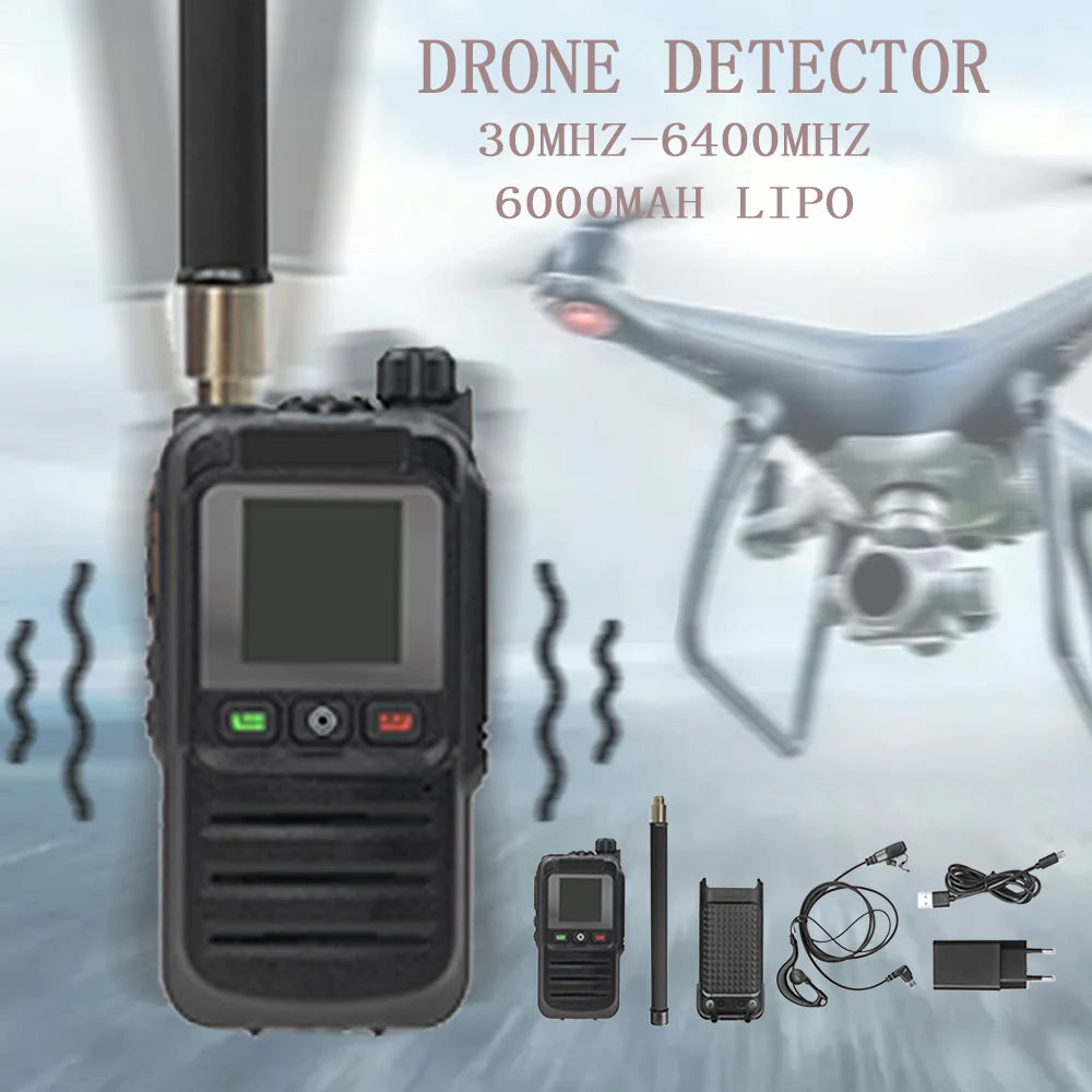Portable Handheld Mobile Anti-Drone System Remote Control Drone Detection for Security & Protection