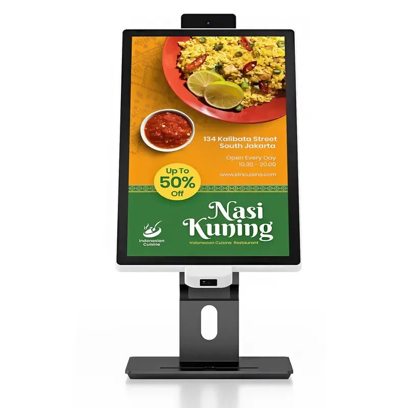 Wall Mounting Touch Screen Kiosk Floor Standing Query Machine Modern Payment Kiosk With Barcode Scanner