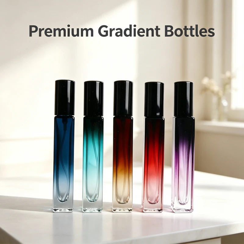 15ML Perfume Spray Bottle Empty Glass Atomizer Travel Cosmetic Bottle Sample Vials Refillable Drop Shipping Skin Care