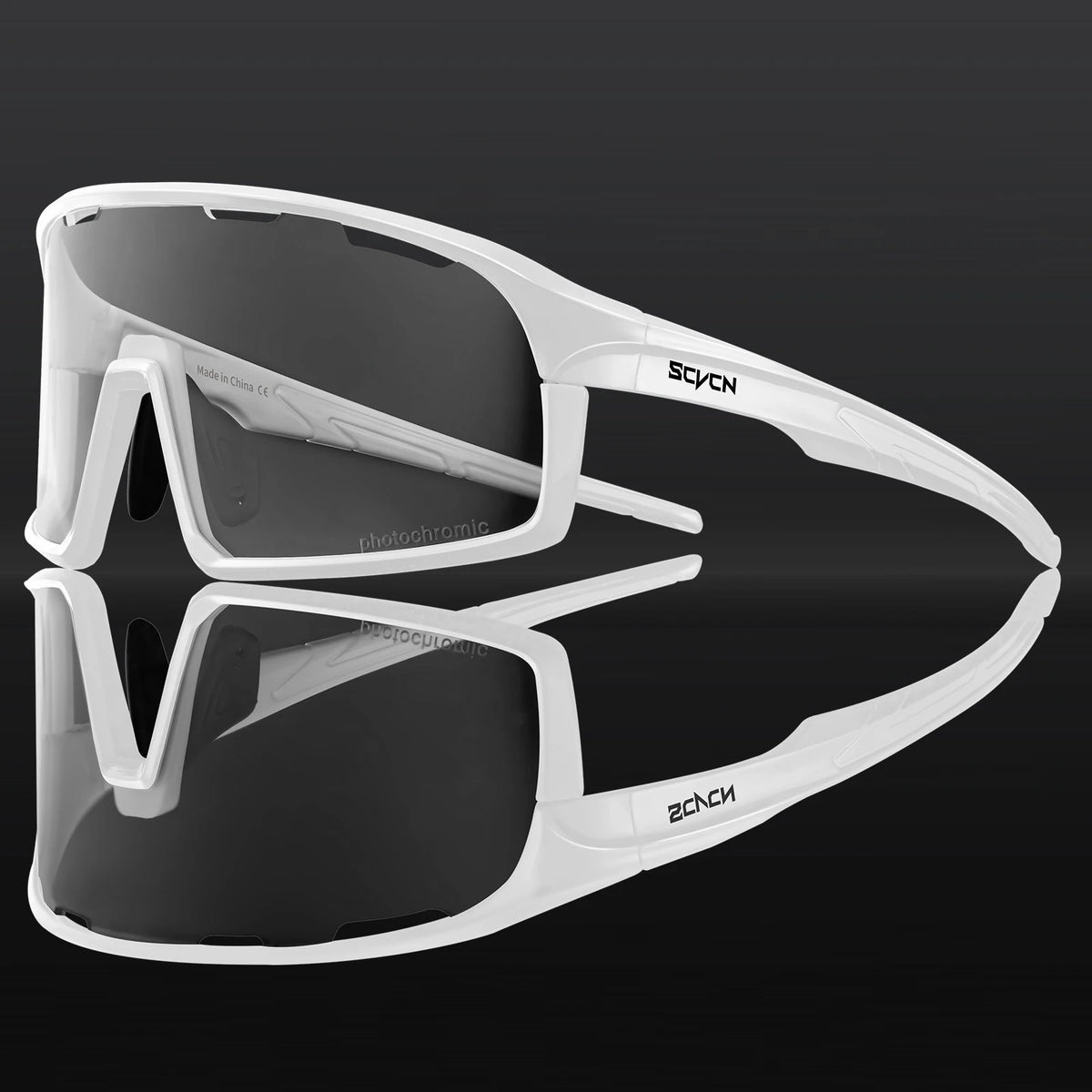 SCVCN Photochromic Cycling Sunglasses Cycling Glasses UV400 Bicycle Eyewear Sports MTB Outdoor Bike Goggles Sunglasses Eyepieces