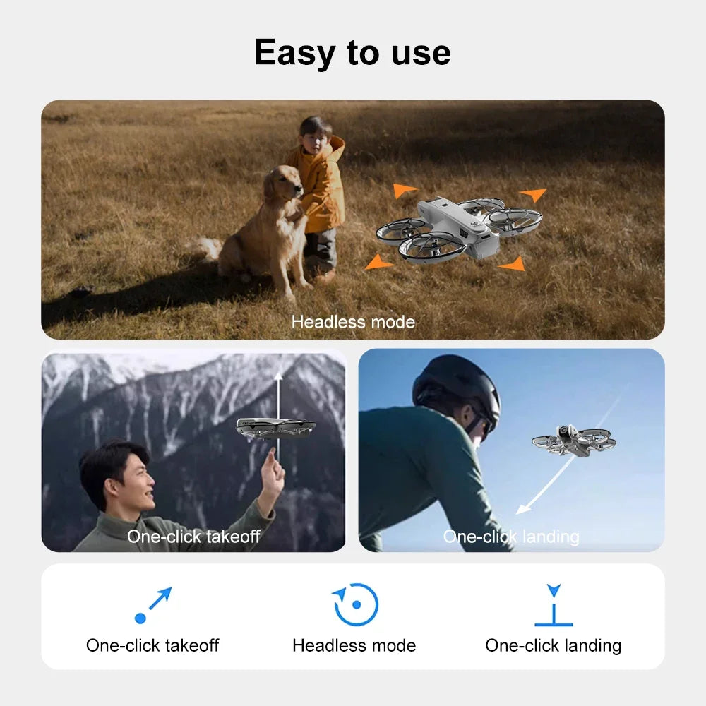 Original MINI V666 Drone 4K Professional WIFI 5G Dron Obstacle Avoidance Brushless Altitude Headless Mode RC Quadcopter Toys