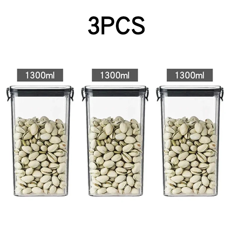 Kitchen Food Storage Containers Organizers for Pantry Fridge Organizer Jars With Lid Plastic Storage Container Spices Boxes