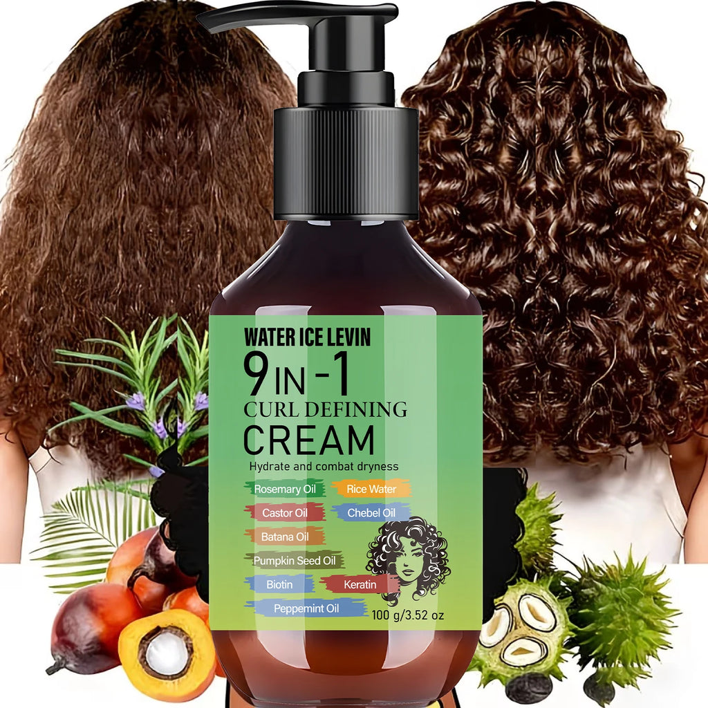 Curl Defining Cream with Rosemary & Castor Oil, Biotin & Keratin for Smooth Hydrated Curls