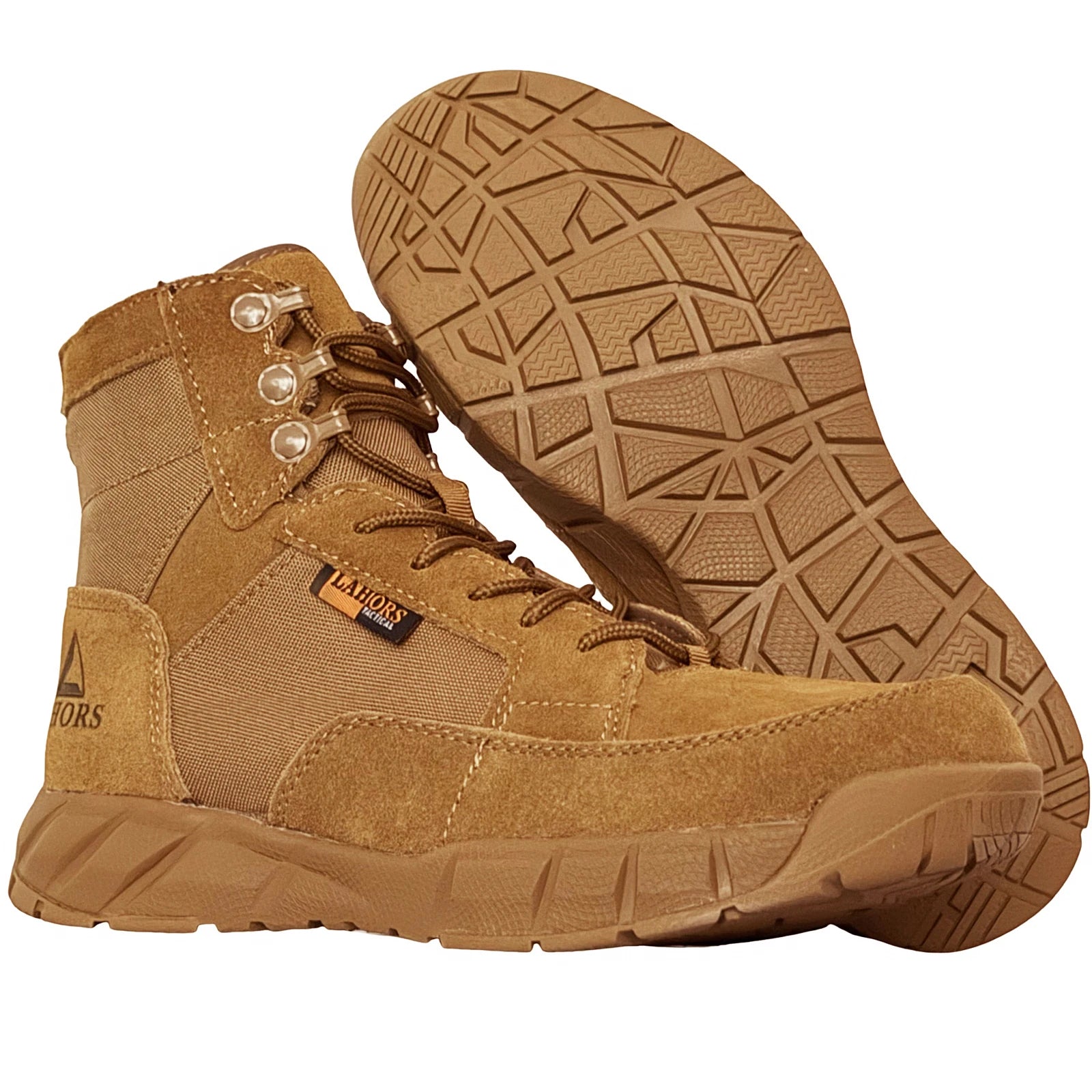 LAHORS® Lightweight 6 INCH Man Tactical Boots With Zip Combat Training Lace Up Waterproof Outdoor Hiking Breathable Ankle Shoes