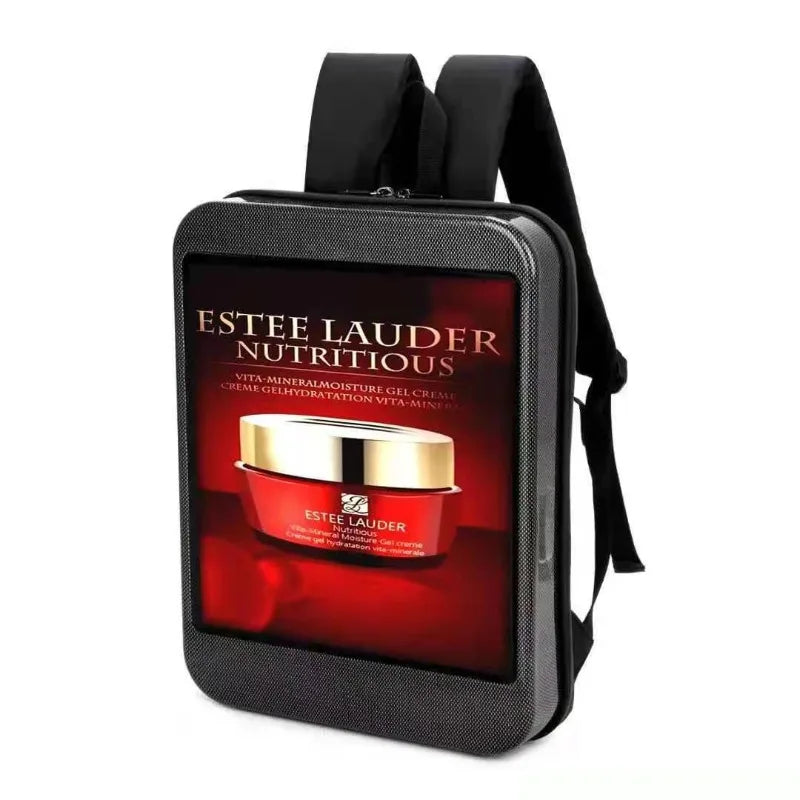15.4 Inch LED Display Backpack Programmable HD Video Screen Portable Mobile Advertising Bag for Live Stream Events