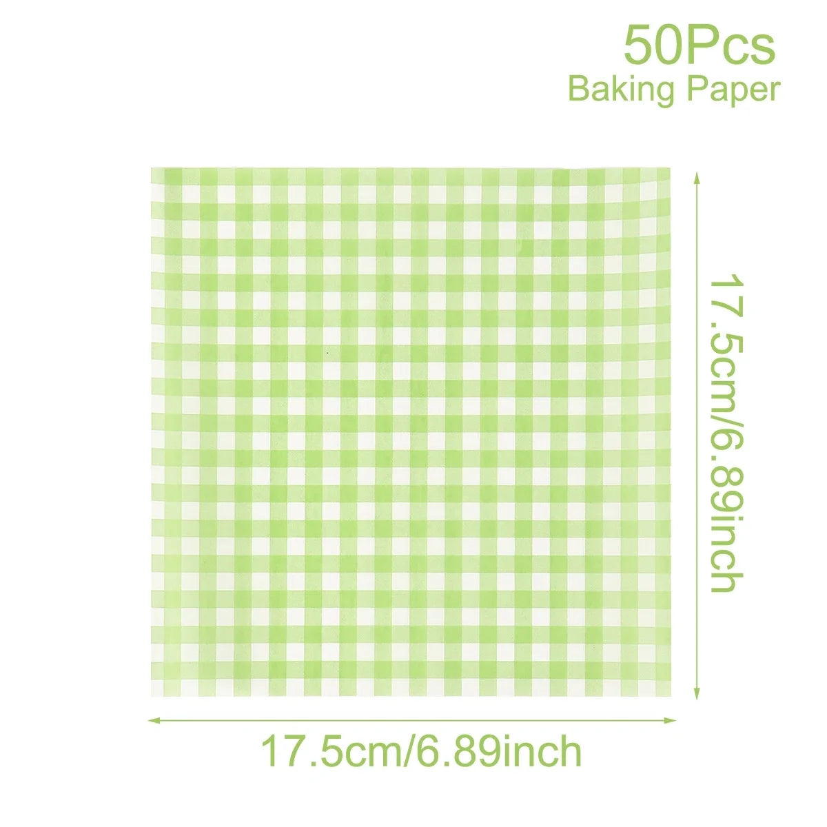 50Pcs Oilproof Wrapping Paper for Bread Sandwich Burger Fries, Food-grade Wax Paper Baking Tools Kitchen Gadgets For Party Gift