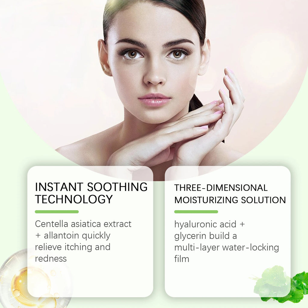 Centella Asiatica Skincare Set Moisturizing Toner Friming Facial Serum Soothing Cream Shrink Pores Deep Cleansing Face Wash Foam
