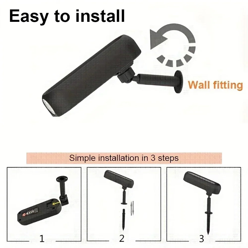 LED Solar Outdoor Courtyard Spotlights Waterproof Garden Decoration Atmosphere Lights 2modes of Tree Garden Channel Lighting