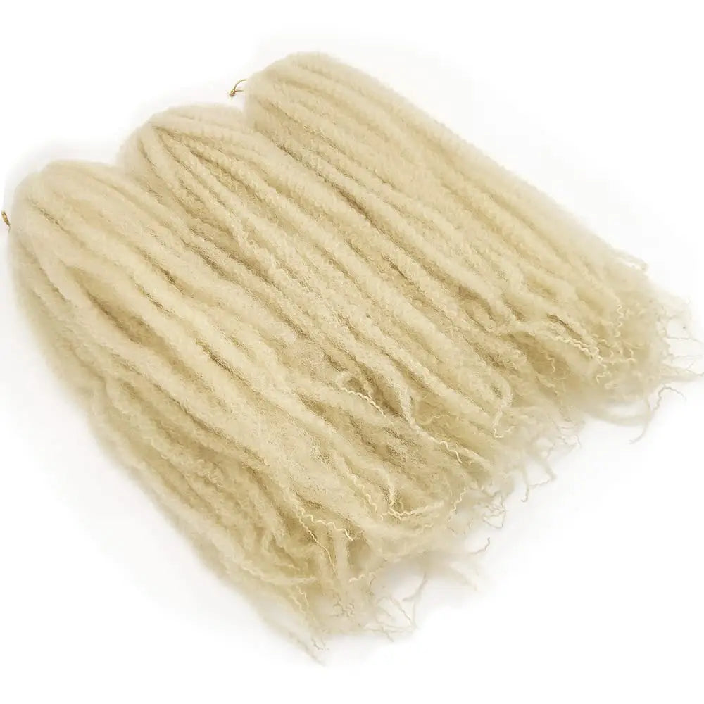 Marley Twist Braiding Hair 18 Inch Marley Hair For Faux Locs, Marley Twist Crochet Hair Afro Kinky Curly Marley Braids Synthetic