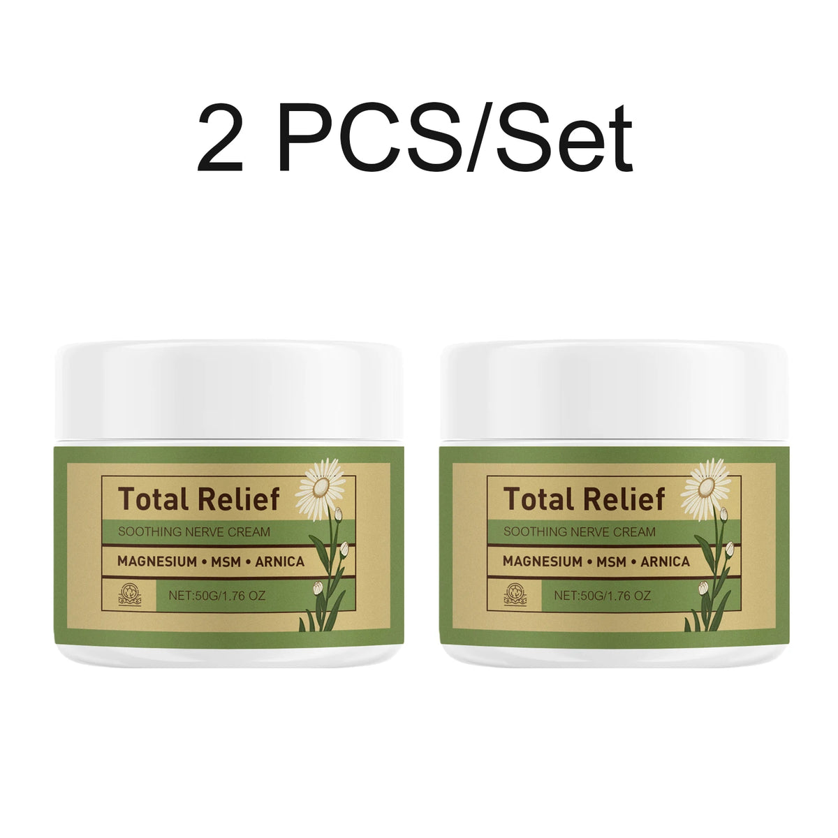 Magnesium Body Care Cream Deep Moisturizing Non Greasy Fast Absorbing Soothing Daily Skin Nourishing  Soothing Cream 50g
