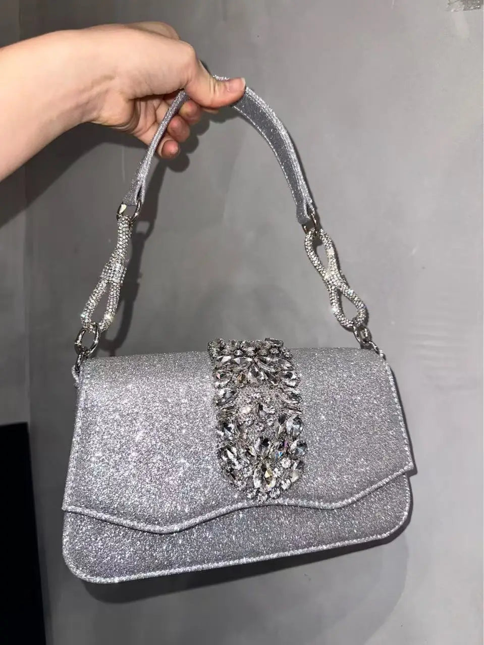 Bling Shiny Clutch Purse For Wedding Party Women Handbag Luxury Glitter Rhinestones Diamond Evening Bag Female Crossbody Bag