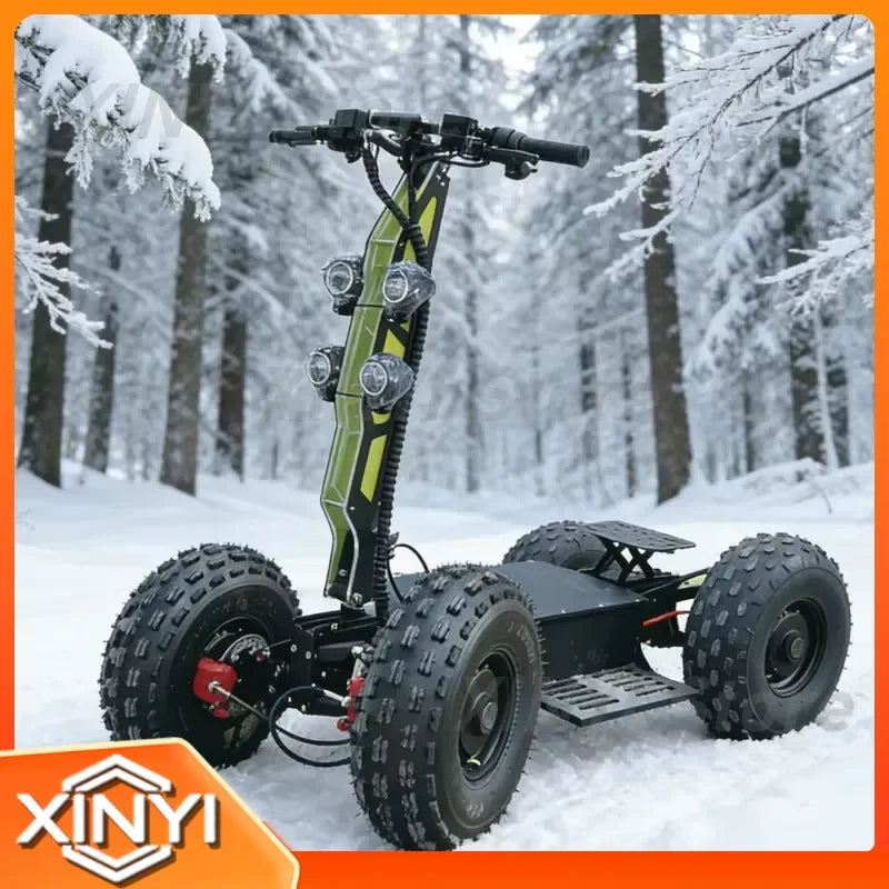 2026 New Arrival All Terrain Electric Scooter for Hunting Cart 4WD 16KW 60V Personal Mobility Vehicle Off Road ATV UTV