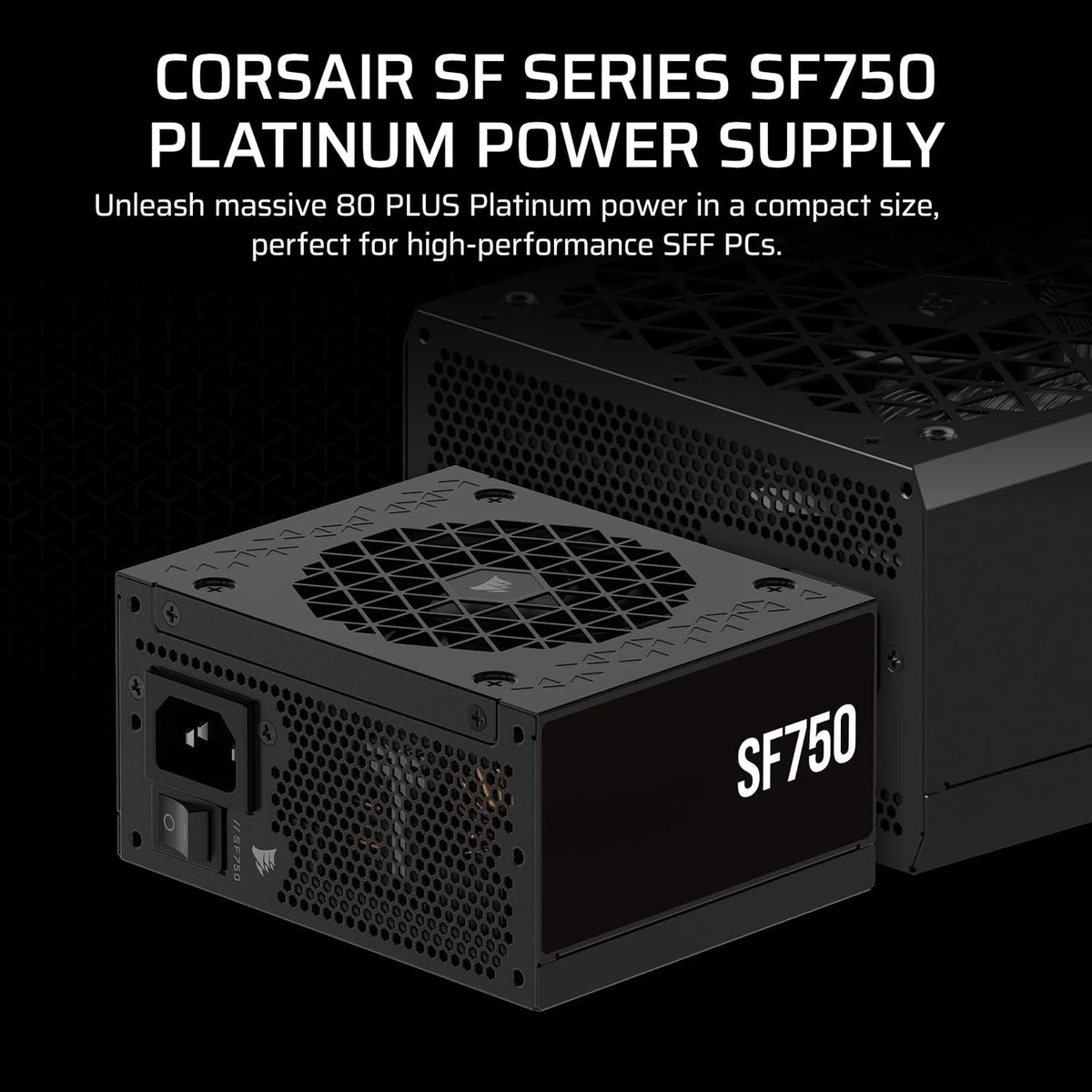 Fully Modular 750W SFX Power Supply 80 Plus Platinum Low Noise ATX 3.1 PCIe 5.1 Ready with Bracket
