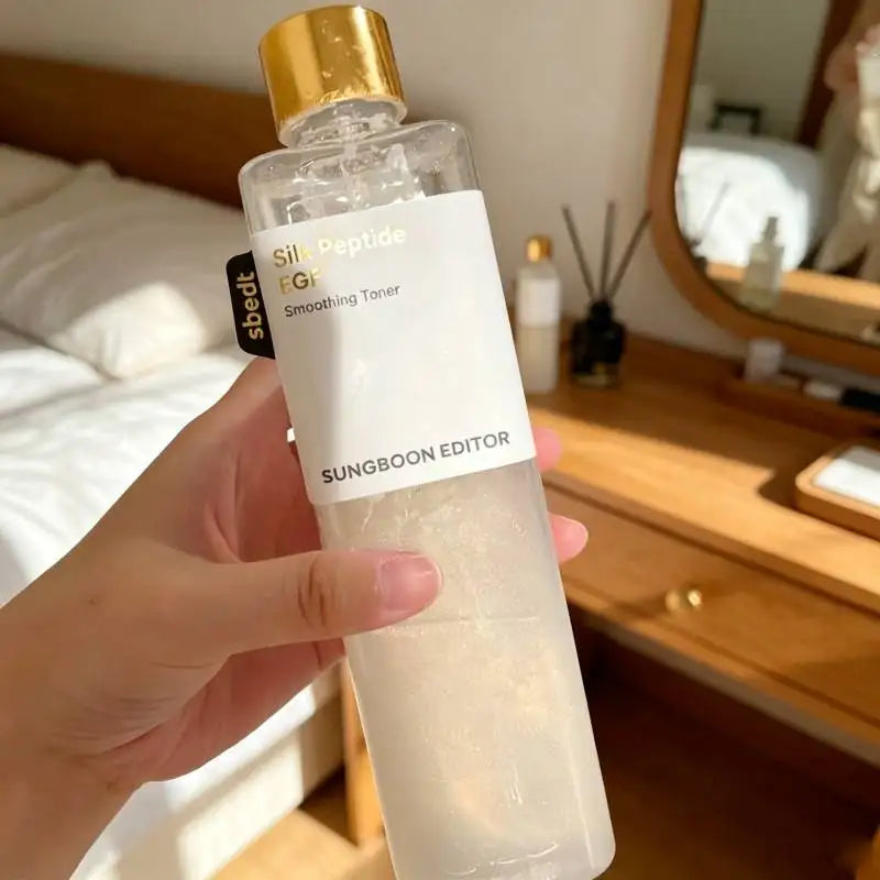 Silk Peptide EGF Smoothing Toner Facial Intensive Gold Pearl Ceramide Capsules Lock‑in Moisture Hydrating Essence Basic Skincare
