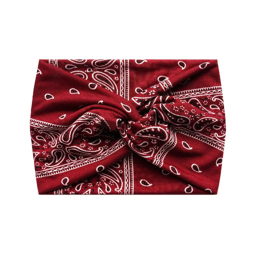 Boho Style Wide Headbands For Women Extra Large Turban Workout Headband Fashion Yoga Hair Bands Twisted Thick Hair Accessories