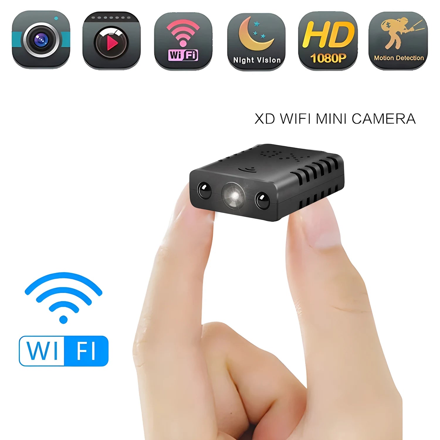 1080P HD Mini Camera XD Wire Camera Smart Home Security indoor Anti-theft IP Camera Video Voice APP Real-time Cam