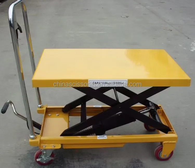 Vehicle Short Tractor Portable Manual Lifter Hydraulic Scaffolding Scissor Lift Table