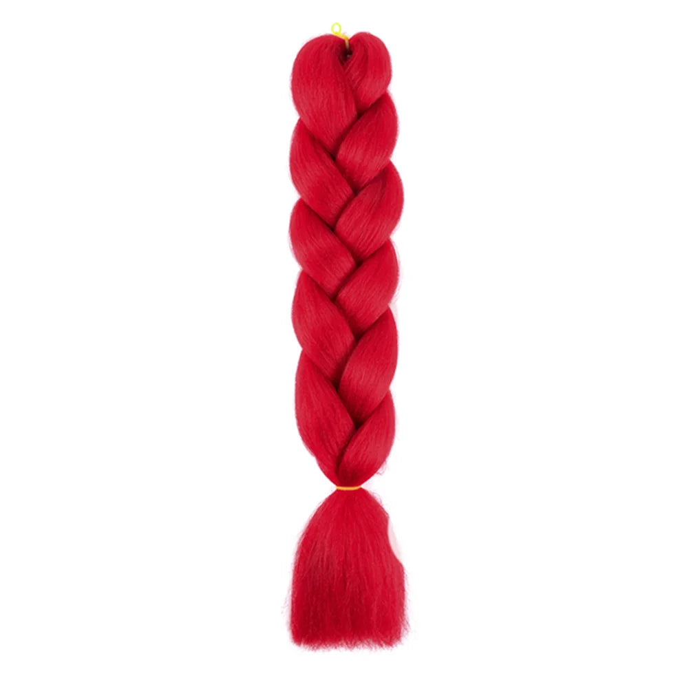 24 Inches DIY Jumbo Braiding Hair Synthetic Hair Extensions Afro Ombre Crochet Braid Hair Wholesale For Women