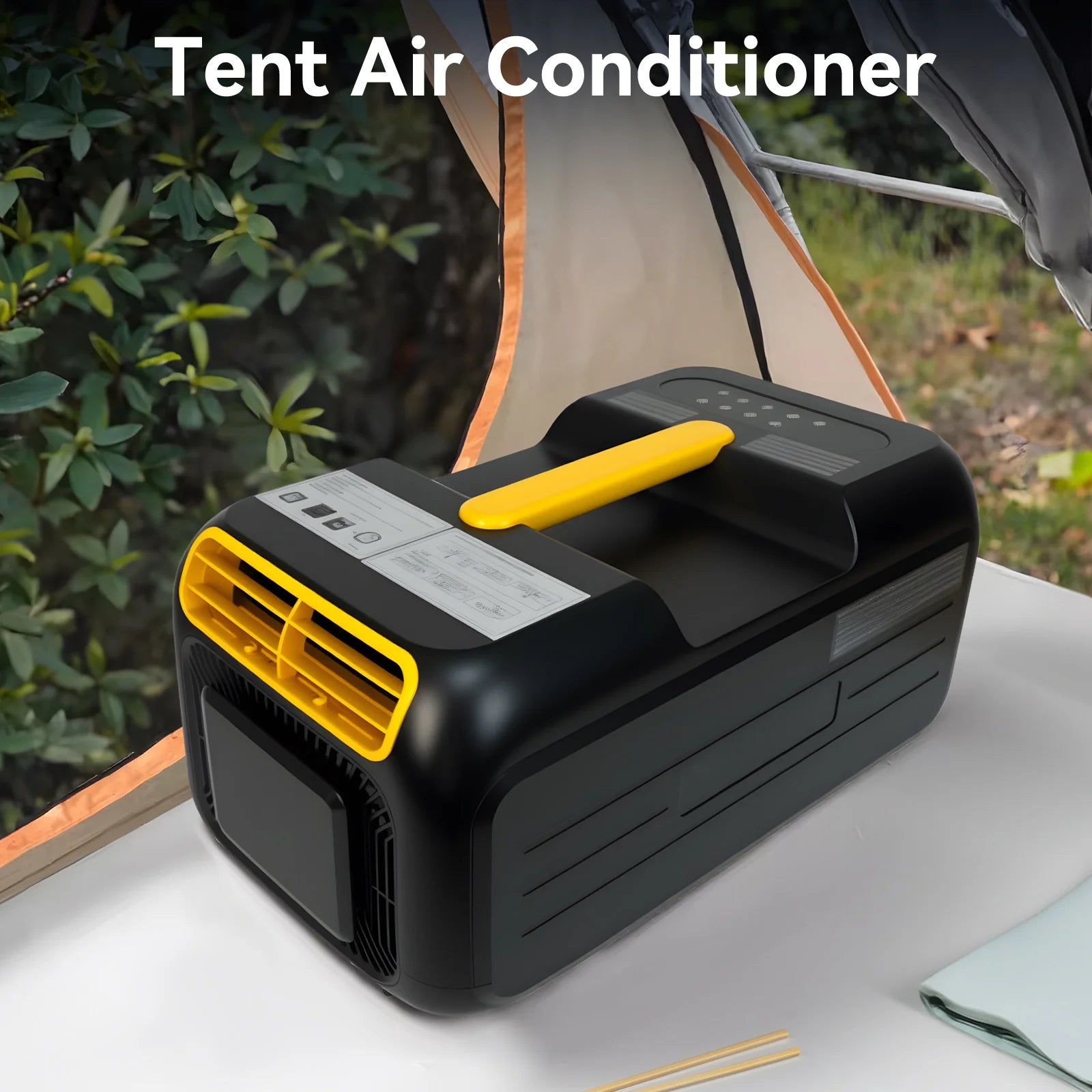 Portable Mini Tent Air Conditioner 220V/110V Camping AC for Outdoor Indoor Car SUV RV Camper & Motorhome Compact Cooling Unit